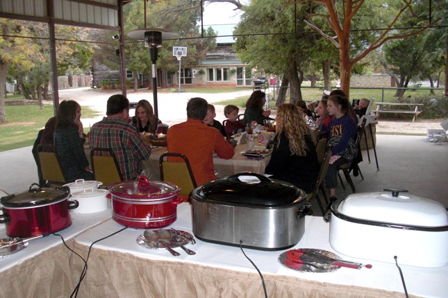 "Pavilion Provides Plenty Of Room For This Family Gathering"